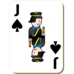スペードのジャック ゲーム カード ベクトル クリップ アート
