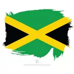 Peinte de drapeau de la Jamaïque