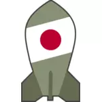 Vector de desen de ipotetică bombă nucleară japoneză