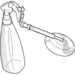 Botella de spray con accesorio