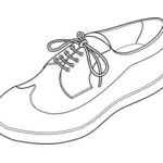 Desenho vetorial de sapato Golf