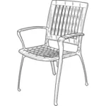 Пластиковый стул векторное изображение