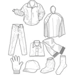 Предметы одежды векторное изображение