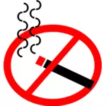 矢量图的蛋形禁止吸烟标志