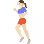 ジョギングの女性
