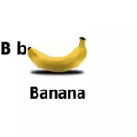 B dla bananów clipart