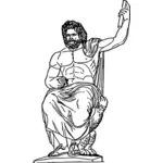 Jupiter statue tegning