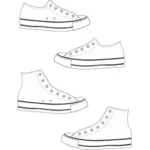 Adidas sko og støvler vektor image