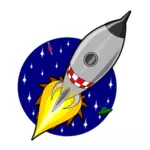 Kreslený raketa