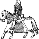 Armored knight и лошадь