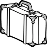 Clip art wektor z walizka w stylu art deco