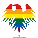 águila bandera LGBT