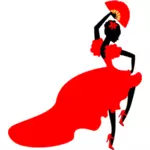 Lady flamenco danser