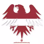 Emblème du drapeau letton