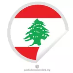 Libanesisk flagg klistremerke