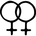 Lesbisk symbol