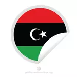 ملصق العلم الليبي