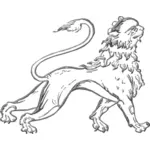 Koristeellinen leijonakuva