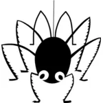 Silhueta de aranha dos desenhos animados
