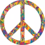 Värikäs rauhansymboli