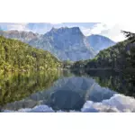 Rakouská jezera vektorový obrázek