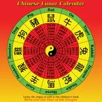中国の太陰暦ベクトル画像