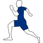 Grafika wektorowa biegacz