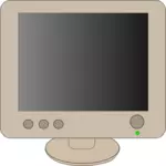 Počítače monitor Vektor Klipart