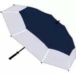 בתמונה וקטורית מטריה כחול ואפור
