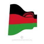 Bandeira ondulada do Malawi