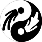 Masculino y femenino yin y Yang