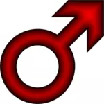 Vector de la imagen símbolo masculino