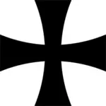 Maltézský kříž silueta