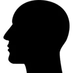 صورة ظلية رأس الرجل