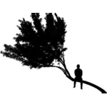 Человек на дерево