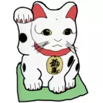 일본 고양이 벡터 이미지
