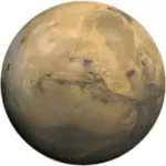 Планета Марс векторное изображение