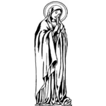 聖母マリアのベクトル描画