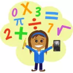 Математика девушка