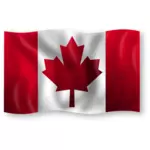 Kanadské vlajky vektorové kreslení
