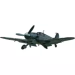 Messerschmidt Bf109G lentokoneen vektori ClipArt