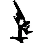 Ícone de silhueta de microscópio