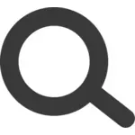 Clip-art vector do ícone de pesquisa de design minimalista