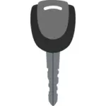 בתמונה וקטורית שחור ואפור של מפתח דלת המכונית