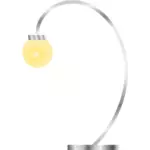 Vektorové grafiky moderní stolní lampa s žlutým světlem