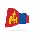 Волнистый флаг Монголии