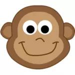 Векторный рисунок мультфильм обезьяна ребенка