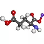 Kemisk molekyl 3d-grafik