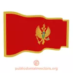 Волнистый флаг Черногории