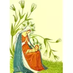 圣洁母亲和孩子